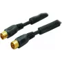 Koaxial-Antennenkabel ShiverPeaks 80207-128-GS, 100 % geschirmt, vergoldete Stecker