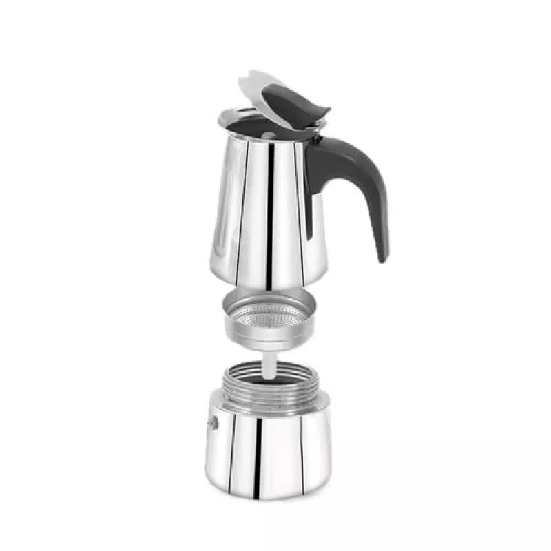 Moka pot Maestro MR-1660-9, Herdkaffeemaschine für 6 Tassen, schwarz