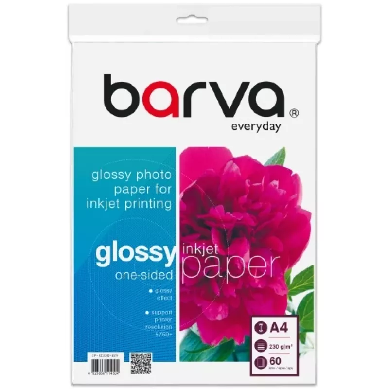 Fotopapier Barva (IP-CE230-229) Everyday Glossy 230 g/m², A4, 60 Blatt