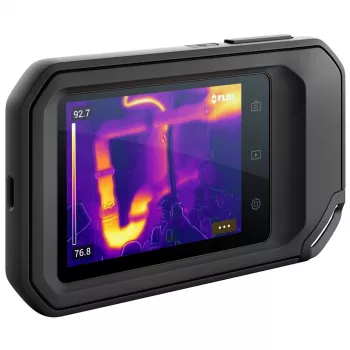 FLIR C3-X Wärmebildkamera Schwarz 1800 mAh Vanadiumoxid ungekühlte Focal-Plane-Arrays integriertes Display 128 x 96 Pixel LCD 640 x 480 Pixel
