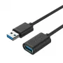 UNITEK Y-C459GBK USB-Kabel USB 3.2 Gen 1 (3.1 Gen 1) 2 m USB A Schwarz