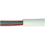 Telefonkabel ShiverPeaks 6-adrig flach, weiß, 20,0 m (Modell 76117-20)