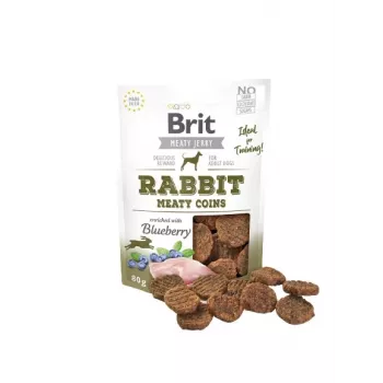 BRIT Meat Jerky Coins Rabbit Hundesnack 80 g