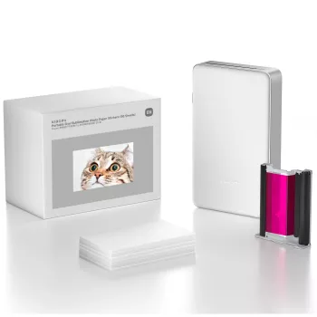 Papier-Aufkleberbögen Xiaomi portable Farbsublimations-Fotopapier-Aufkleber 50 Blatt für kompatible tragbare Drucker