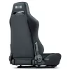 Rennsport-Schalensitz mit verstellbarer Rückenlehne Next Level Racing ERS3 Elite Premium — schwarzes Kunstleder, neigbare Rückenlehne, kompatibel mit Cockpit- und Bodenmontage