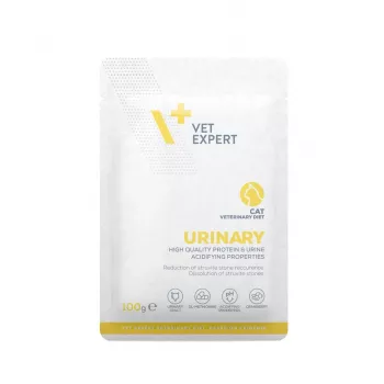 Feuchte Veterinärdiät für Katzen VETEXPERT Urinary, Geflügel, Beutel 100 g, adult, zucker- und konservierungsstofffrei