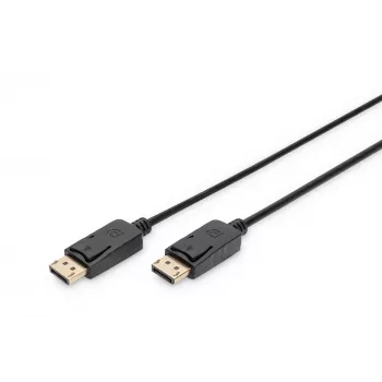 Anschlusskabel DisplayPort mit Verriegelung 1080p 60Hz FHD Typ DP / DP M / M schwarz 1m