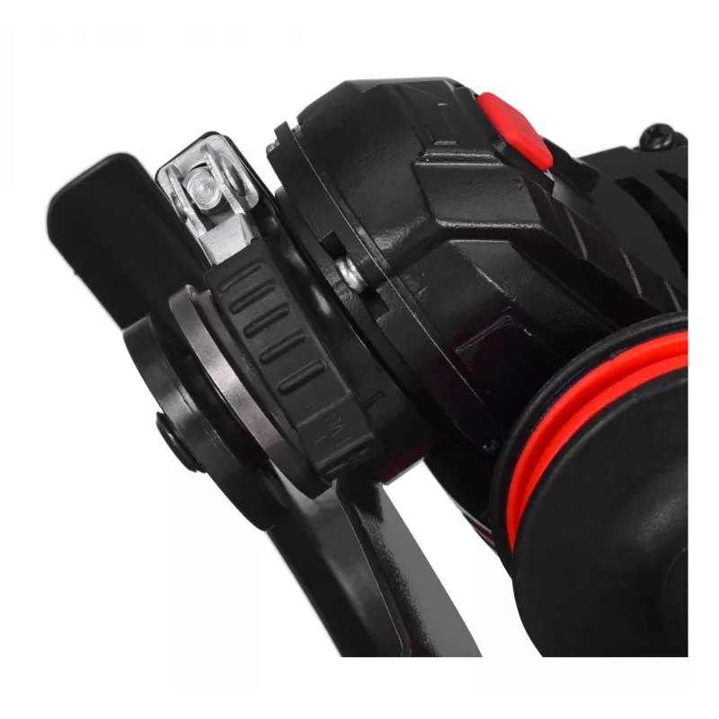 Winkelschleifer YATO YT-82826, 18V Li-Ion 2Ah, 125 mm Scheibe, 10.000 U/min, M14-Gewinde, werkzeuglos verstellbare Schutzhaube