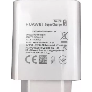 Huawei - HW-100400E00 SuperCharging-Adapter - 2A - Weiß - USB-Ladegerät (HW-100400E00)