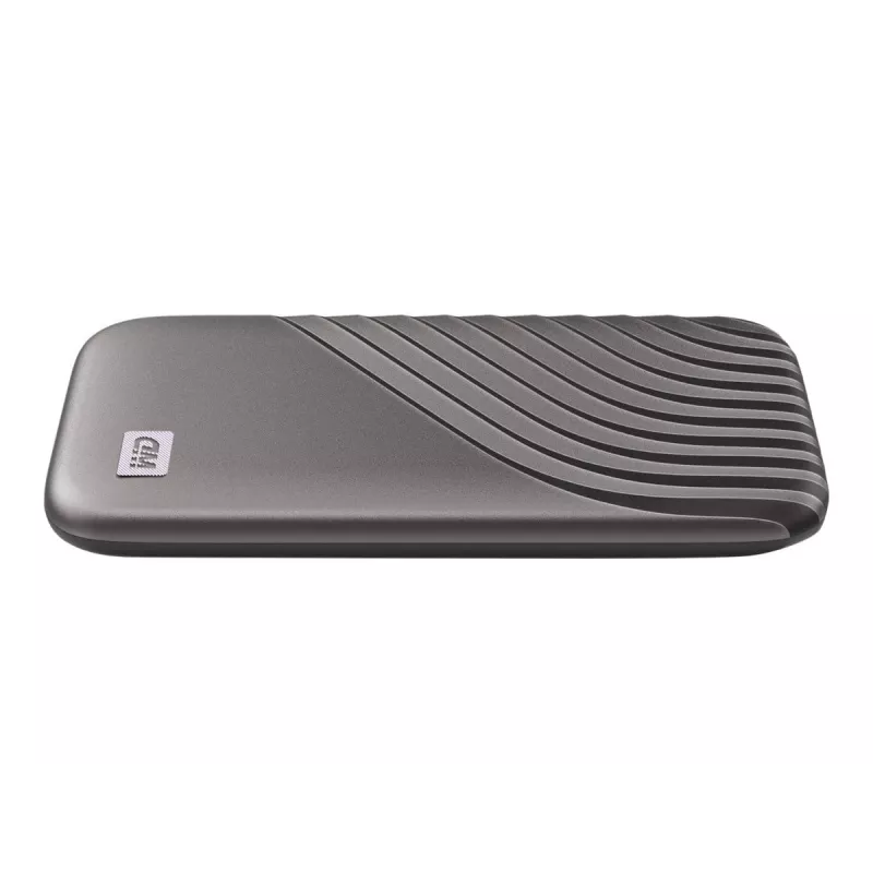 WD My Passport SSD WDBAGF0040BGY – SSD – verschlüsselt – 4 TB – extern (tragbar) – USB 3.2 Gen 2 (USB-C-Anschluss) – 256-Bit-AES – Grau