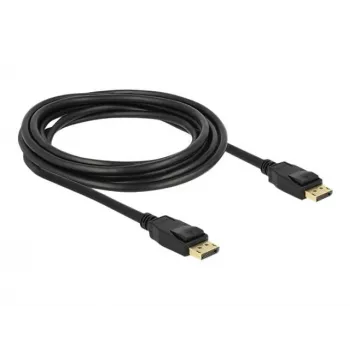 Delock - DisplayPort-Kabel - DisplayPort (M) zu DisplayPort (M) - 3 m - verriegelt - Schwarz