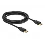 Delock - DisplayPort-Kabel - DisplayPort (M) zu DisplayPort (M) - 3 m - verriegelt - Schwarz
