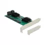 DeLOCK 8-Port SATA PCI Express x1-Karte Low-Profile-Formfaktor