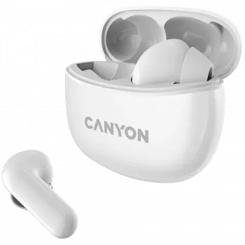 Canyon TWS-5 Bluetooth-Kopfhörer, mit Mikrofon, BT V5.3 JL 6983D4, Frequenzgang: 20Hz-20kHz, Akku Ohrhörer 40mAh*2 + Ladecase 500mAh, Typ-C