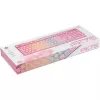 Deltaco GAM-021-RGB-P-DE - Vollgröße (100%) - USB - Membran-Tastenschalter - QWERTZ - Pink
