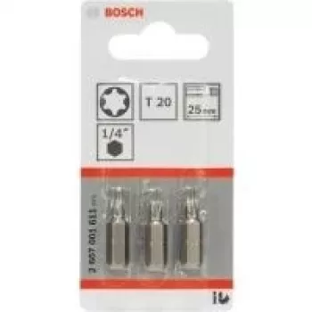 Schraubendreher-Bits Bosch Extra Hard T20 3 Stk.