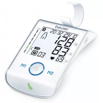 Beurer BM85 Oberarm-Blutdruckmessgerät mit patentiertem Ruheindikator für Genauigkeit, App-Verbindung mit zertifiziertem Datenschutz, Lithium