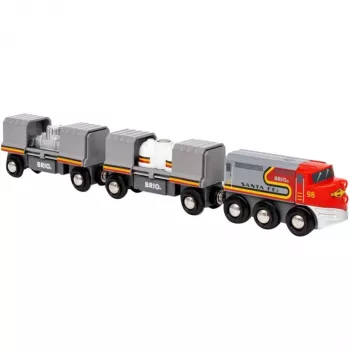 Train BRIO World Santa Fe Train Trains of the World Mehrfarbig