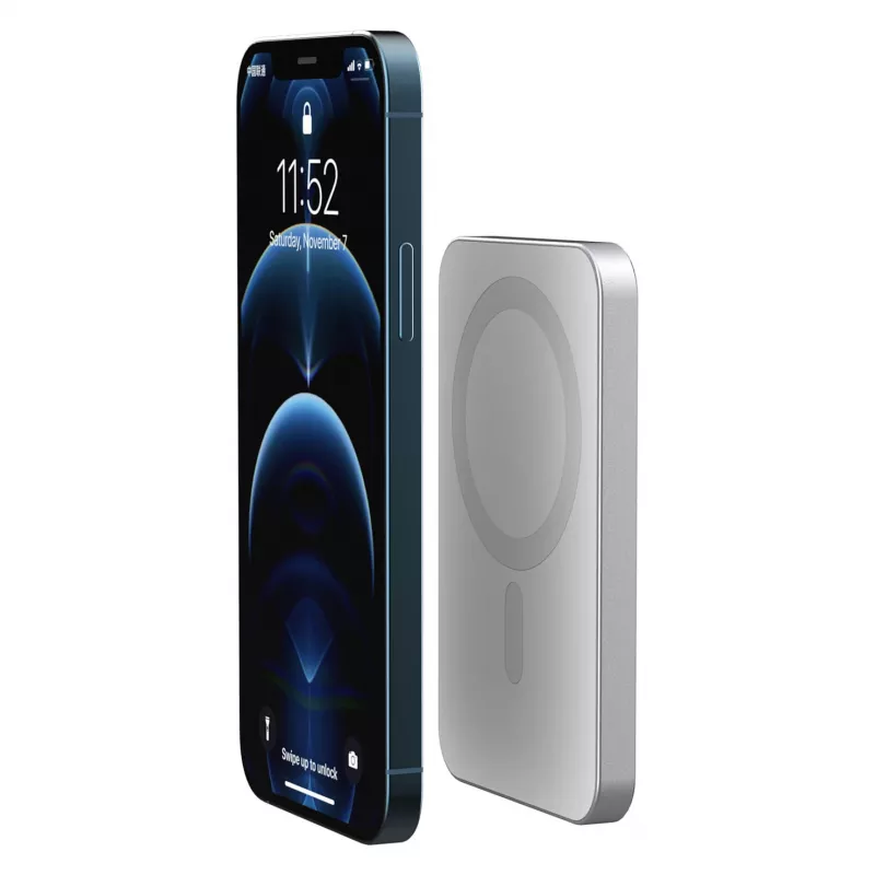 RealPower Powerbank PB-5000 MAG Silber 5.000mAh