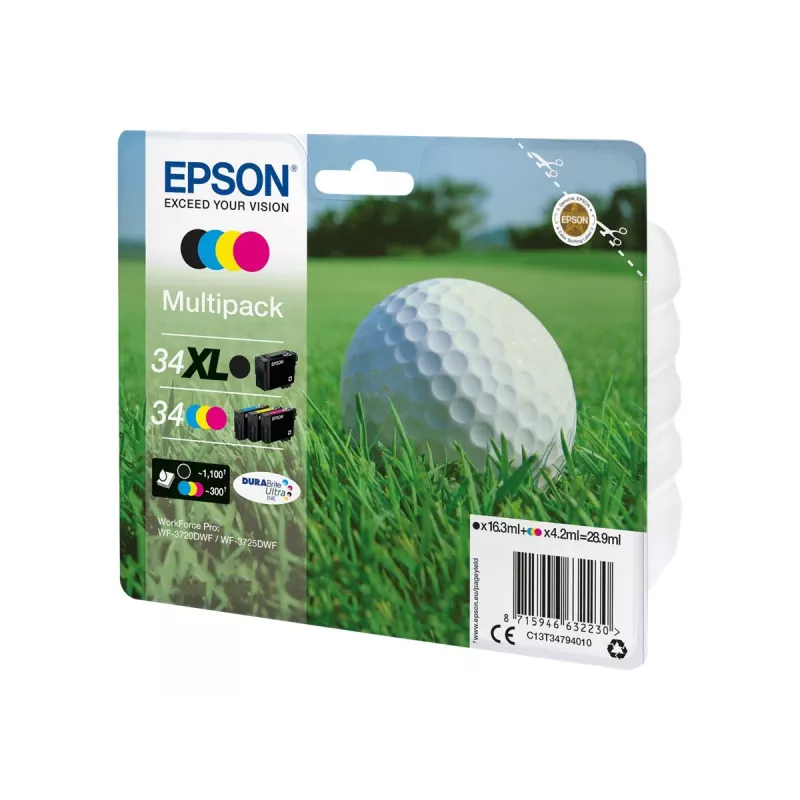 Epson Golf ball T3479 Tintenpatrone 1 Stück Original Schwarz, Cyan, Magenta, Gelb