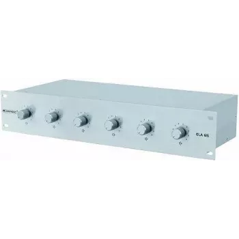 Lautstärkeregler Omnitronic ELA 6S Silber – Rackmount-Audio-Pegelsteuerung, 6-Kanal