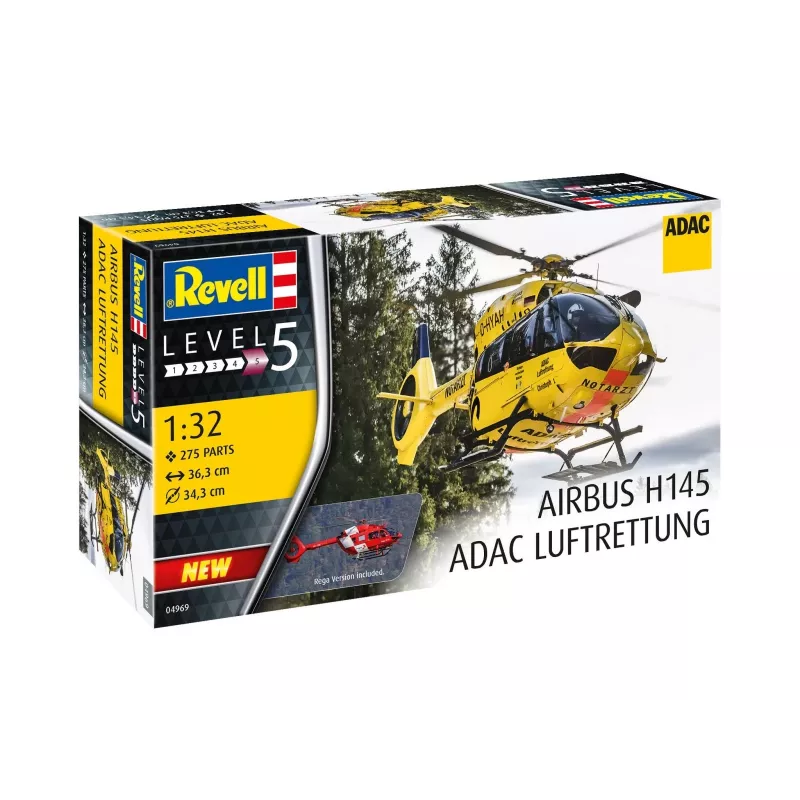 Kunststoffmodell H145 ADAC/REGA 1/32