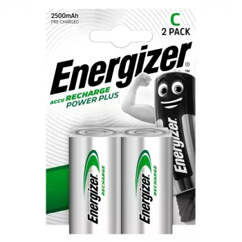 Energizer ACCU Power Plus NiMH-Akkus C, 2500 mAh, 2er-Pack