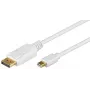 Wentronic Goobay DisplayPort zu mini DisplayPort Adapterkabel 1.2, Weiß, 2 m - Mini DisplayPort-Stecker > DisplayPort-Stecker (52859)