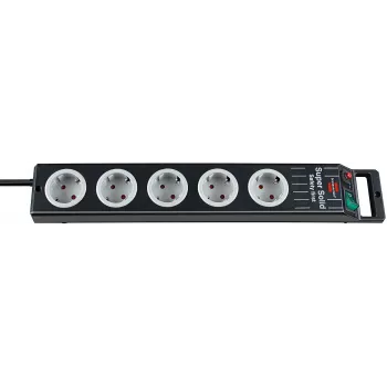 Power Extension Brennenstuhl 1153380115 2,5 m 5 AC-Steckdosen Schwarz Grau