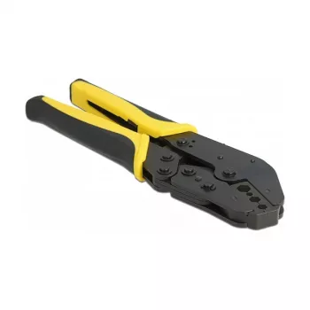 Koaxial-Crimpzange DeLOCK 90528 Universal für 4 Durchmesser abgewinkelt