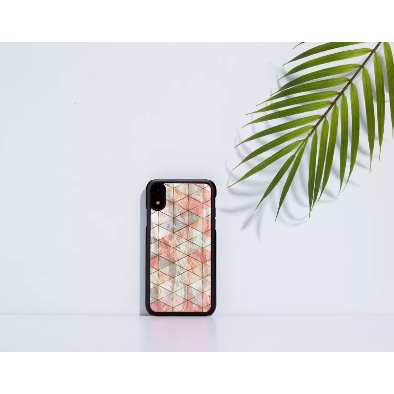 Handyhülle iKins für iPhone XR — Diamantmuster, schwarz