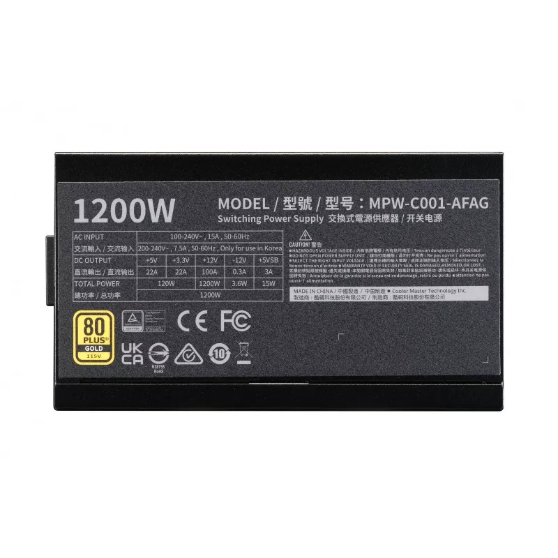 Netzteil ELITE Gold 1200 FM A/EU-Kabel