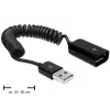 USB-Kabel DeLOCK 83163 0,6 m USB 2.0 A auf A Schwarz