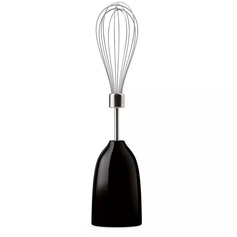 Stabmixer Smeg HBF03BLEU — 700 W Handmixer, 1,4 L Becher, Edelstahlklinge, schwarz