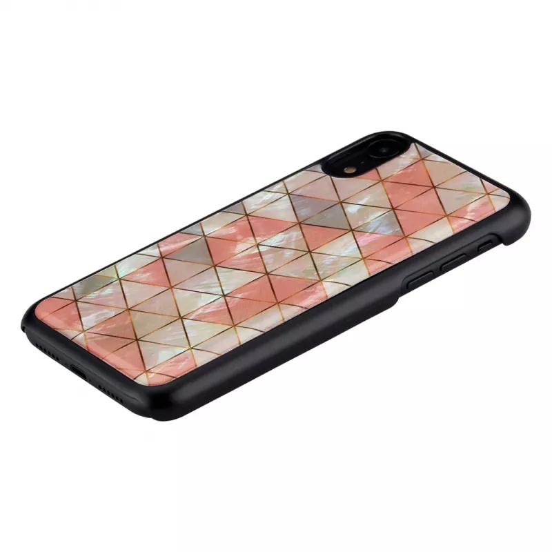 Handyhülle iKins für iPhone XR — Diamantmuster, schwarz
