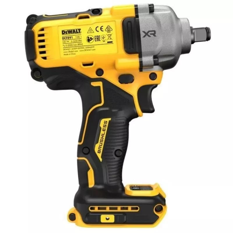Schlagschrauber DeWALT DCF891P2T-QW, bürstenlos, 18V 5,0Ah, 1/2 Zoll Aufnahme, 812 Nm Drehmoment, 2000 U/min, 2 Akkus, Ladegerät, Koffer