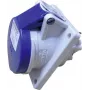 MENNEKES 16A 1632 CEE-Cara Panel-Mount-Steckdose TwinContact 16 A 3p Blau 16 A IP44 (16A 1632)