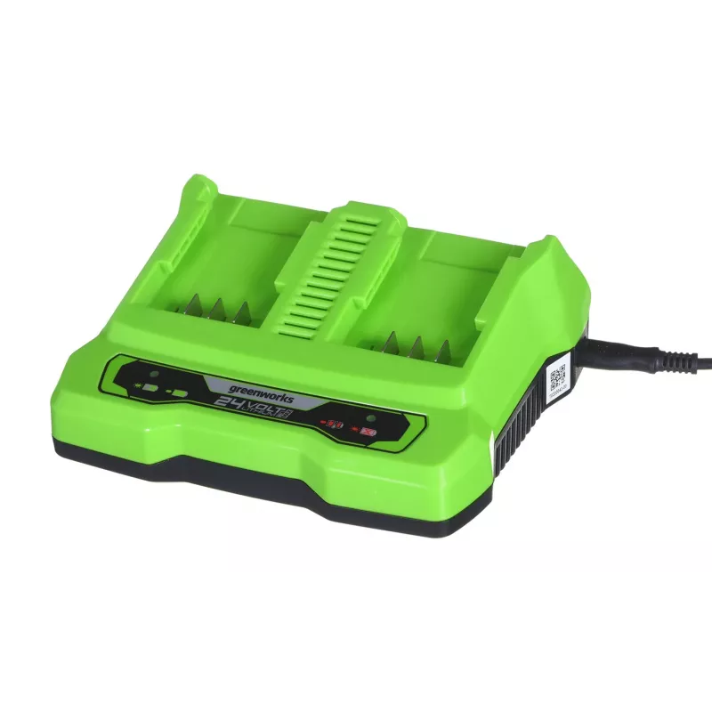 Ladegerät GreenWorks G24X2UC2 Dual-Slot 24V Li-Ion, 4A, 2-Zellen, Schnellladung