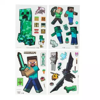 Fenster-Cling-Aufkleber Paladone Minecraft PP13105MCF – wiederverwendbare Deko-Aufkleber für Fenster und glatte Oberflächen