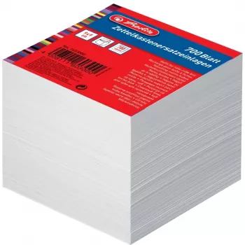 Haftnotizblock quadratisch Herlitz 1603000 Weiß 700 Blatt selbstklebend