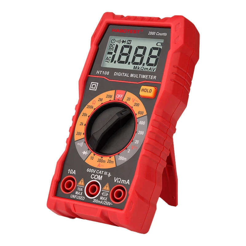 Multimeter Habotest HT108L – DC bis 600 V, AC bis 600 V, 10 A-Bereich