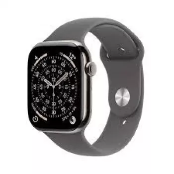 Smartwatch Apple Watch Series 11 GPS + Cellular 42mm Natural Titan Gehäuse mit Stone Grau Sport Loop