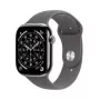 Smartwatch Apple Watch Series 11 GPS + Cellular 42mm Natural Titan Gehäuse mit Stone Grau Sport Loop