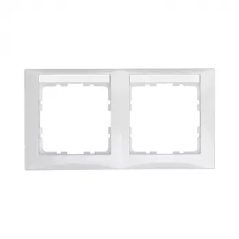Wandplatte / Schalterabdeckung berker 10228919, Weiß, Duroplast, 80,5×151,5 mm, 10 Stück