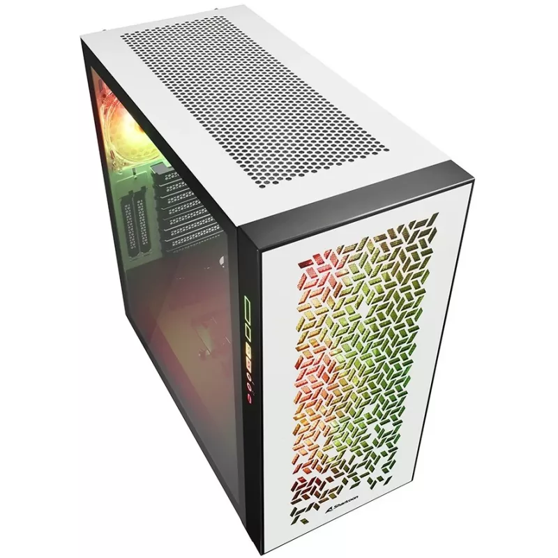 Sharkoon ELITE SHARK CA300H - Tower - PC - Weiß - ATX - EATX - micro ATX - Mini-ITX - Metall - gehärtetes Glas - Gaming