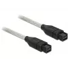 FireWire-Kabel DeLOCK FireWire B/B 1,0 m Grau