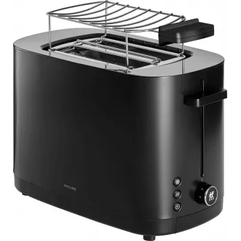 ZWILLING ENFINIGY kleiner Toaster mit Brötchenaufsatz, schwarz