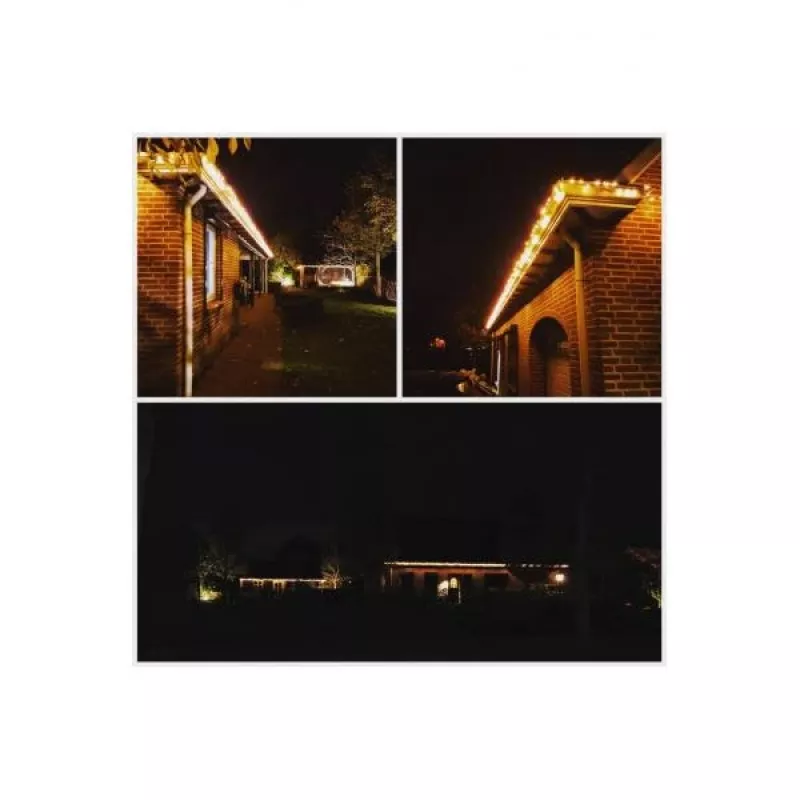 WOOX R5151 LED-Lichterkette, 300 Lumen, 8 Modi, Google Assistant/Amazon Alexa, 20 m