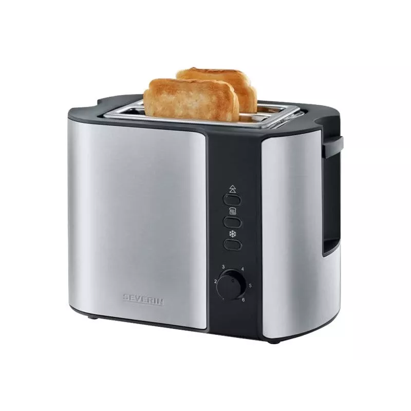 Severin 2589 2 Scheiben 800 W Schwarz, Edelstahl