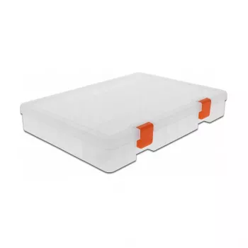 Werkzeugkasten DeLOCK Transparente Sortier-Kunststoffbox 18350